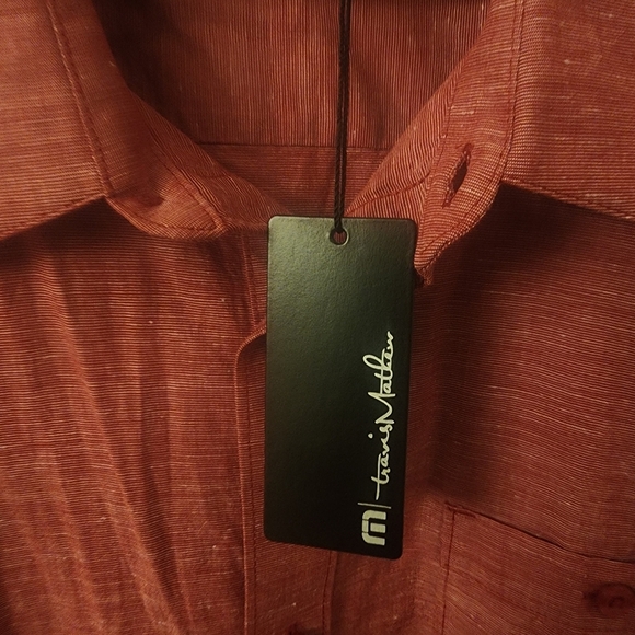 NWT Travis Mathew Rio Red Studebaker Button Up Shirt Mens XXL - Picture 5 of 9